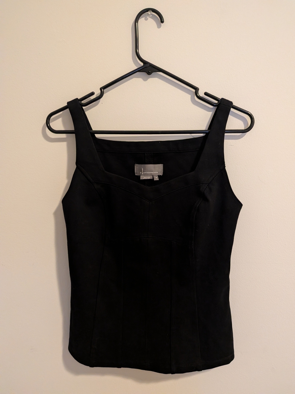 Anthropologie Black V-Neck Tank Top